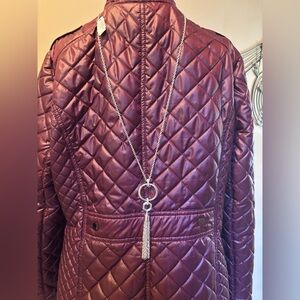 Macy’s Silver Tassel Necklace NWT